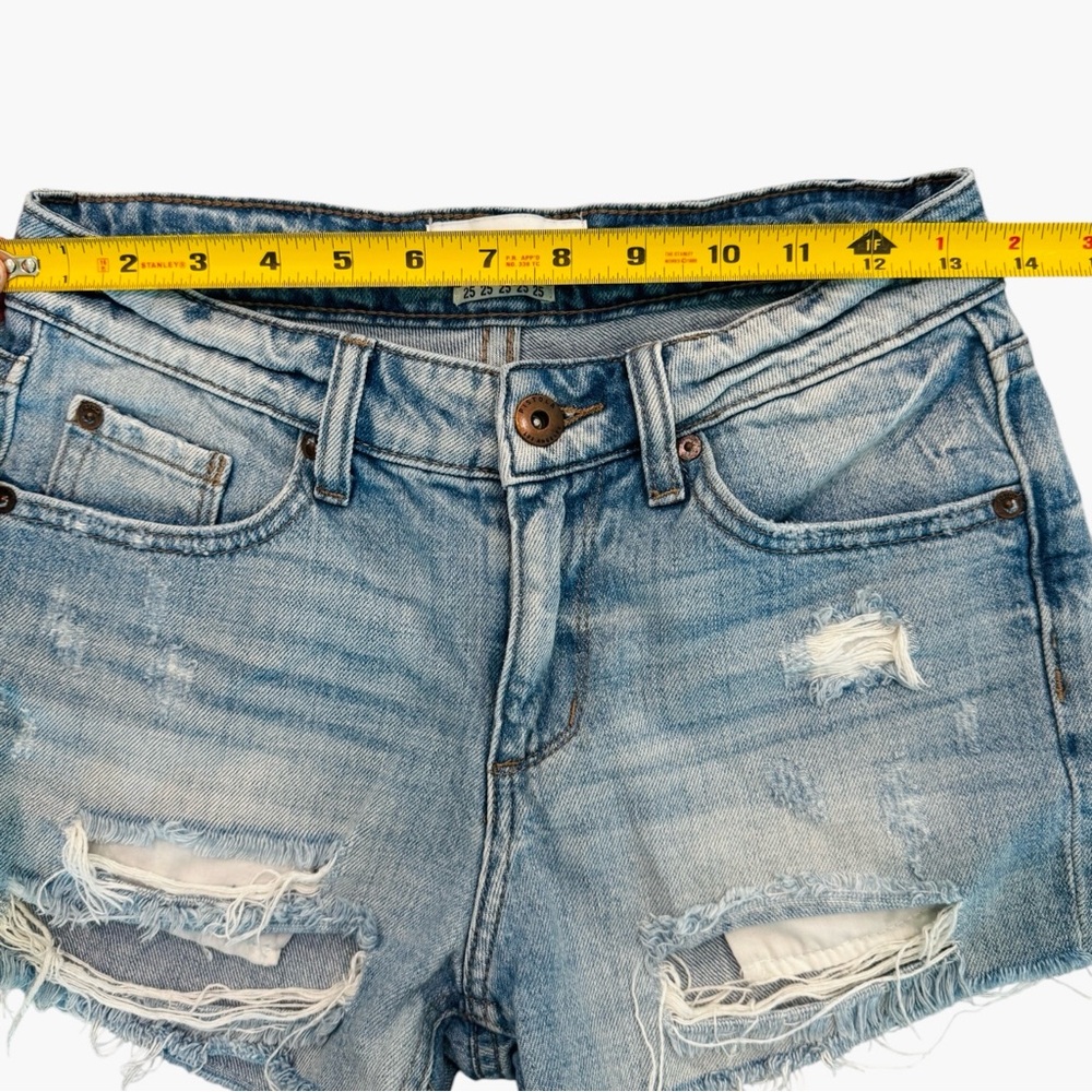 Pistola Distressed Denim Cutoff Shorts – Size 25 - Picture 6 of 7